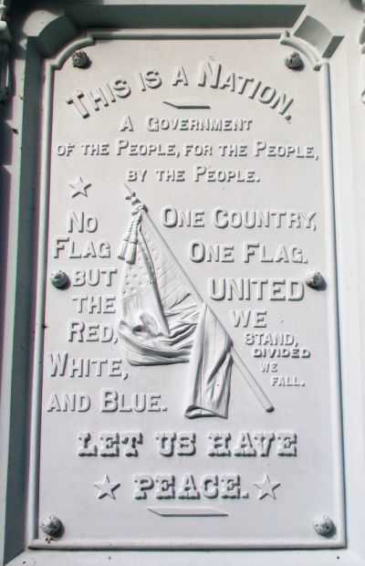 GRAND TRAVERSE COUNTY CIVIL WAR SOLDIER MEMORIAL PLAQUE C