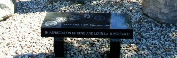 GERMANTOWN YOU ARE NOT FORGOTTEN MEMORIAL BENCH