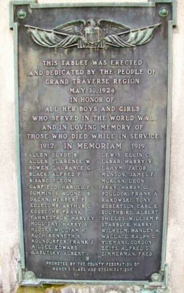 GRAND TRAVERSE REGION WORLD WAR MEMORIAL