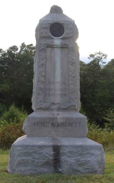 INDIANA’S FORTY-FOURTH REGIMENT INFANTRY MEMORIAL FRONT