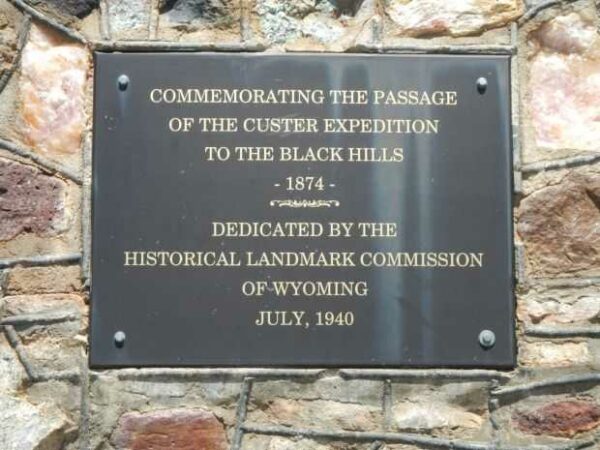 CUSTER EXPEDITION COMMEMORATIVE MEMORIAL PLAQUE