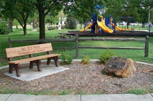 SGT. WILL MOCK WAR MEMORIAL BENCH