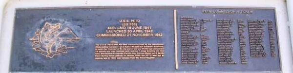 U.S.S. PETO (SS265) WAR MEMORIAL