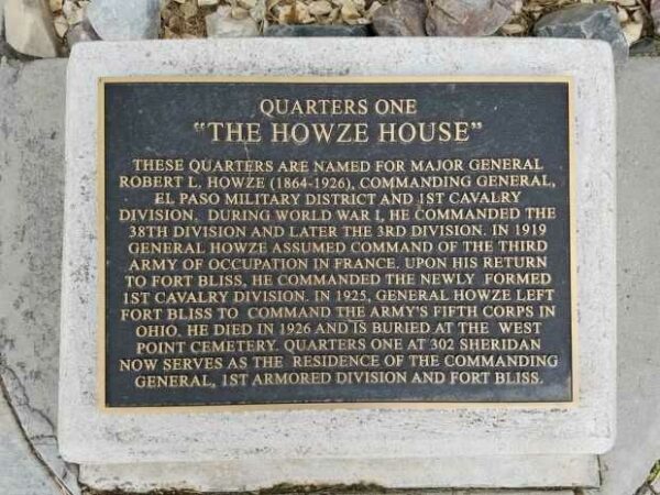 “THE HOWZE HOUSE” WAR MEMORIAL PLAQUE
