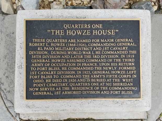 “THE HOWZE HOUSE” WAR MEMORIAL PLAQUE