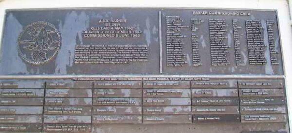 U.S.S. RASHER (SS269) WAR MEMORIAL