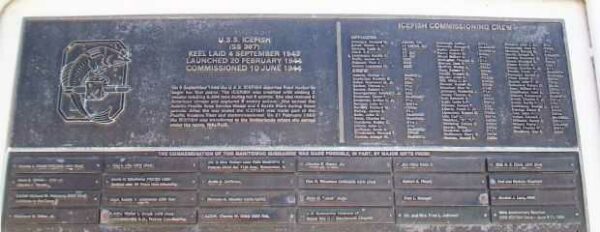 U.S.S. ICEFISH (SS367) WAR MEMORIAL