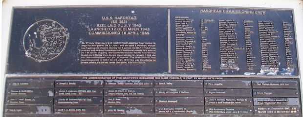 U.S.S. HARDHEAD (SS365) WAR MEMORIAL