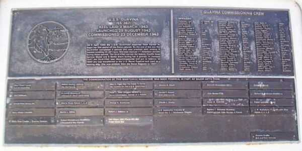 U.S.S. GUAVINA (SS362) WAR MEMORIAL