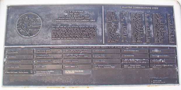 U.S.S. GUAVINA (SS362) WAR MEMORIAL