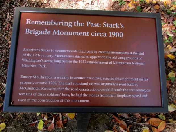 STARK’S BRIGADE MONUMENT PLAQUE