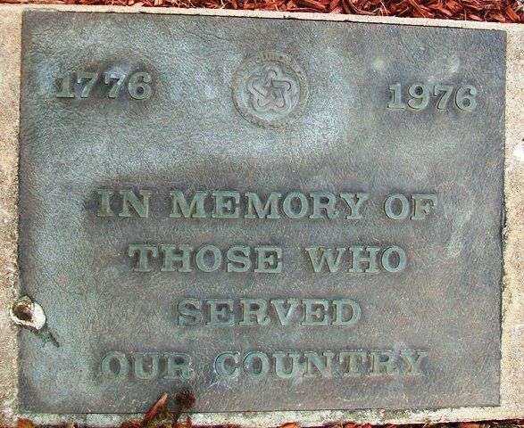 CITY OF LIBERAL VETERANS MEMORIAL FLAGPOLE PLAQUE