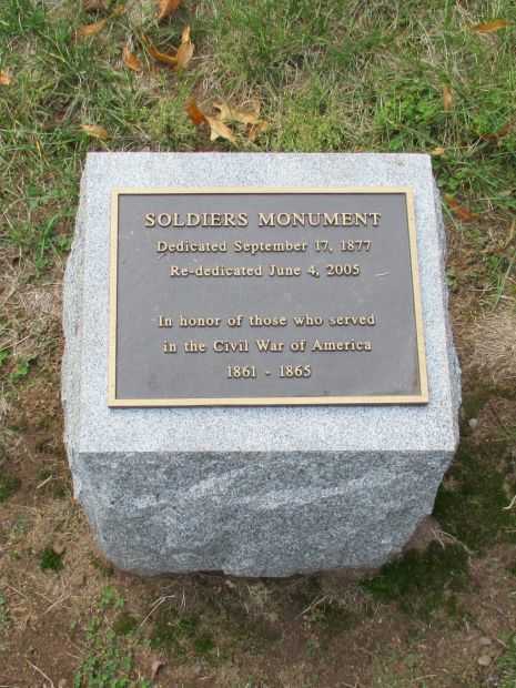 MANCHESTER SOLDIERS MEMORIAL PLAQUE