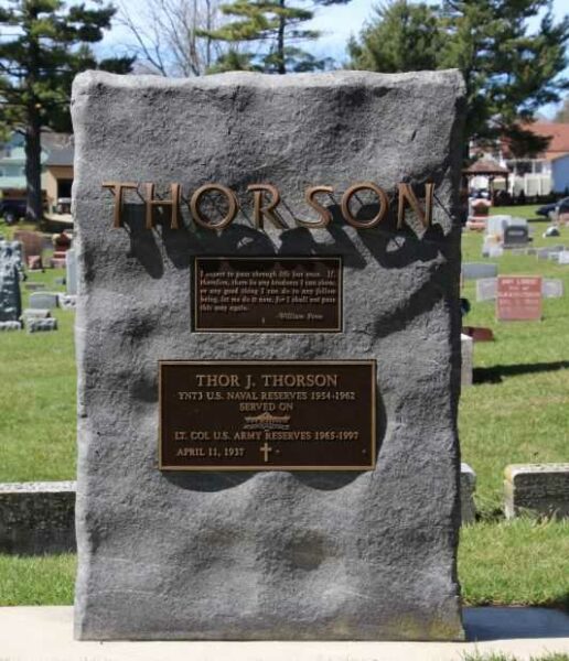 THORSON MEMORIAL GRAVE STONE