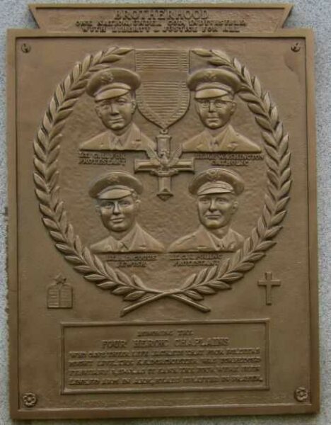 COPIAGUE FOUR CHAPLAINS MEMORIAL PLAQUE