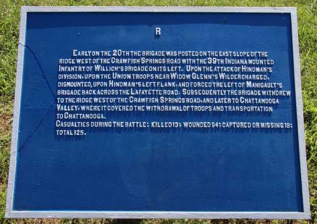 WILDER’S BRIGADE WAR MEMORIAL PLAQUE II
