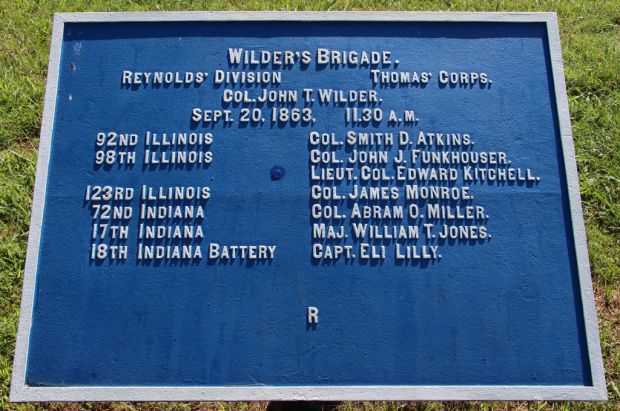 WILDER’S BRIGADE WAR MEMORIAL PLAQUE I