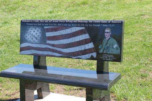 CHRISTOPHER G. STARK WAR MEMORIAL BENCH