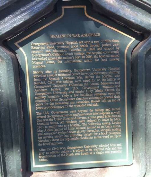 HEALING IN WAR AND PEACE MEMORIAL PLAQUE