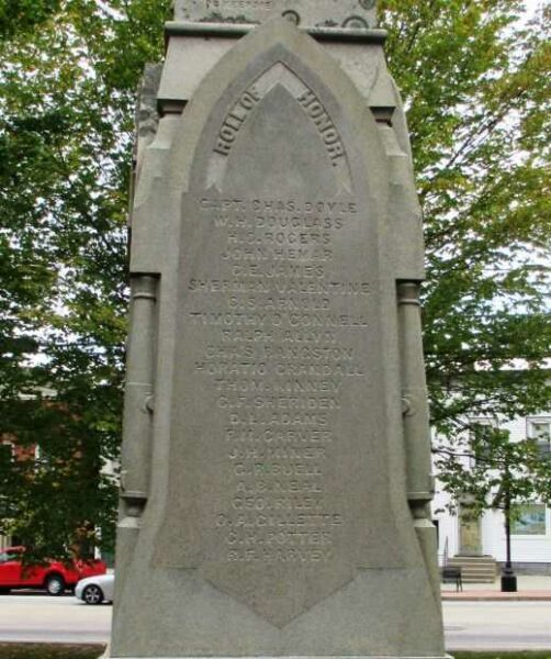 COLCHESTER CIVIL WAR MEMORIAL ROLL OF HONOR STONE B
