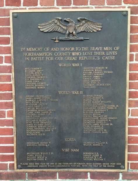 NORTHAMPTON COUNTY WAR VETERANS MEMORIAL
