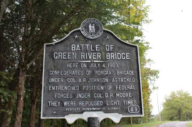 BATTLE OF GREEN RIVER BRIDGE MEMORIAL MARKER