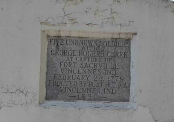FIVE UNKNOWN SOLDIERS MEMORIAL DEDICATION STONE