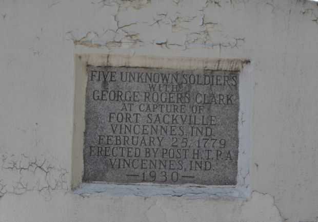 FIVE UNKNOWN SOLDIERS MEMORIAL DEDICATION STONE
