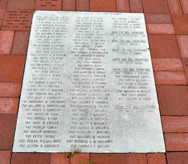 ODON VETERANS MEMORIAL STONE H