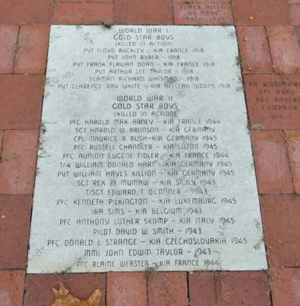 ODON VETERANS MEMORIAL STONE D