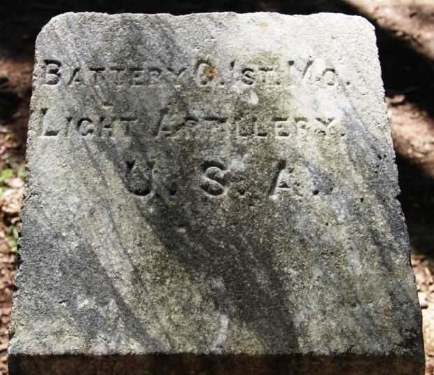 BATTERY G, 1ST MISSOURI LIGHT ARTILLERY WAR MEMORIAL DEDICATION STONE