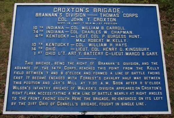 CROXTON’S BRIGADE WAR MEMORIAL PLAQUE II
