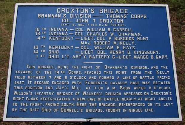 CROXTON’S BRIGADE WAR MEMORIAL PLAQUE II
