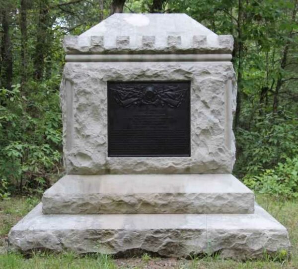 10TH REGIMENT INDIANA INFANTRY WAR MEMORIAL BACK