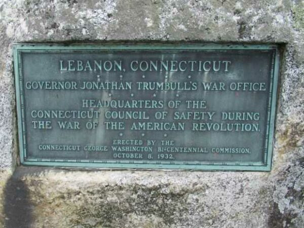 LEBANON CONNECTICUT WAR MEMORIAL PLAQUE