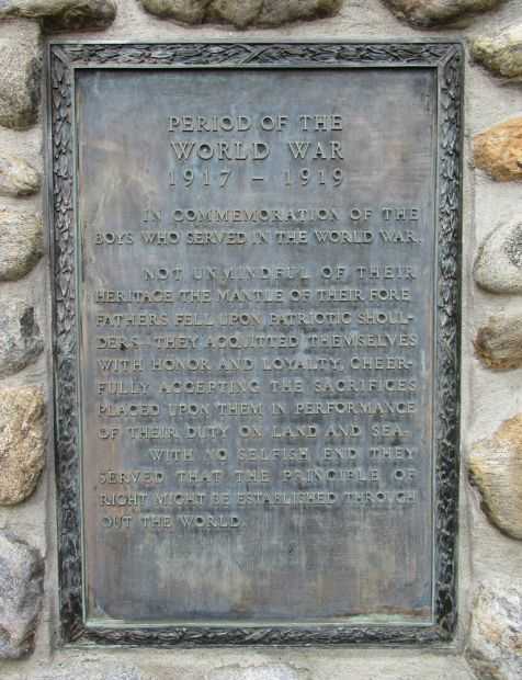 LEBANON VETERANS MEMORIAL FLAGPOLE BASE PLAQUE D