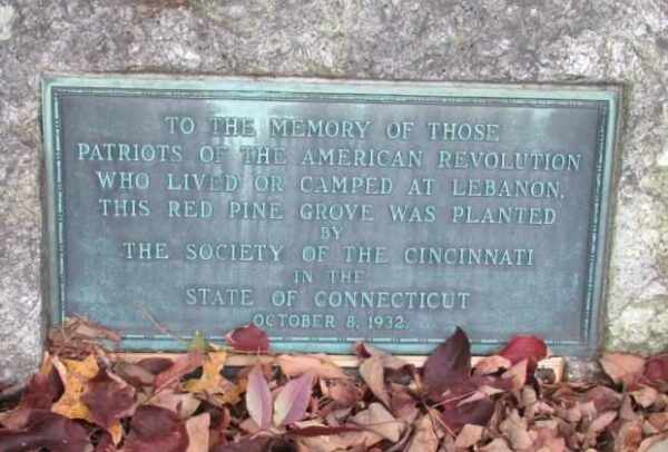 LEBANON REVOLUTIONARY WAR MEMORIAL PLAQUE