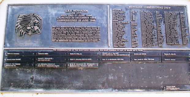 U.S.S. MENHADEN (SS377) WAR MEMORIAL