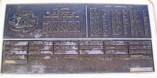 U.S.S. LAMPREY (SS372) WAR MEMORIAL