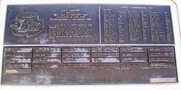 U.S.S. LAMPREY (SS372) WAR MEMORIAL