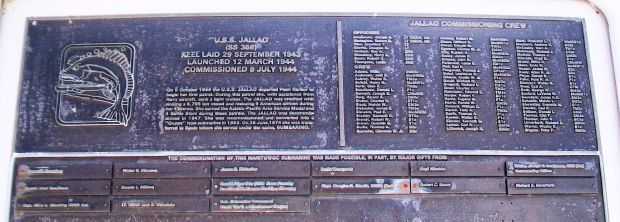 U.S.S. JALLAO (SS368) WAR MEMORIAL