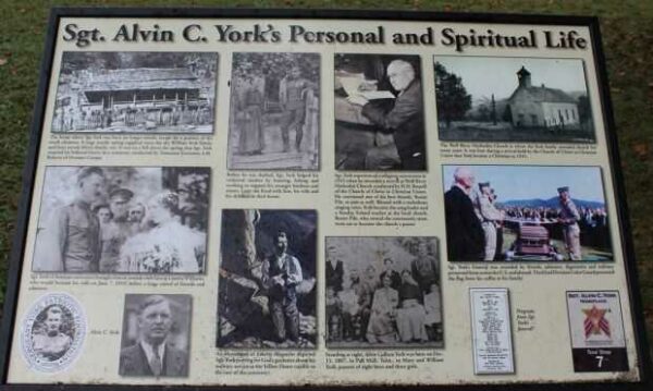 SGT. ALVIN C. YORK’S PERSONAL AND SPIRITUAL LIFE MEMORIAL PANEL