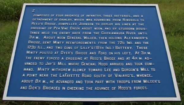 MINTY’S CAVALRY BRIGADE WAR MEMORIAL PLAQUE B