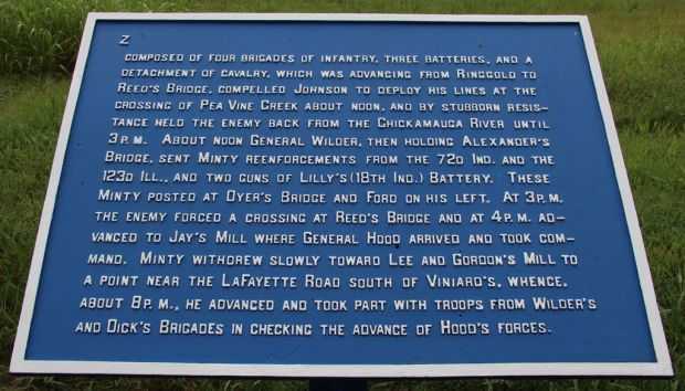 MINTY’S CAVALRY BRIGADE WAR MEMORIAL PLAQUE B