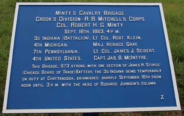 MINTY’S CAVALRY BRIGADE WAR MEMORIAL PLAQUE A