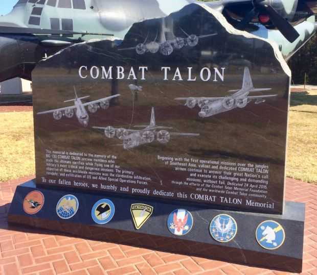 COMBAT TALON AIRCRAFT WAR MEMORIAL STONE FRONT