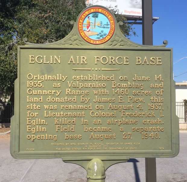 EGLIN AIR FORCE BASE MEMORIAL MARKER