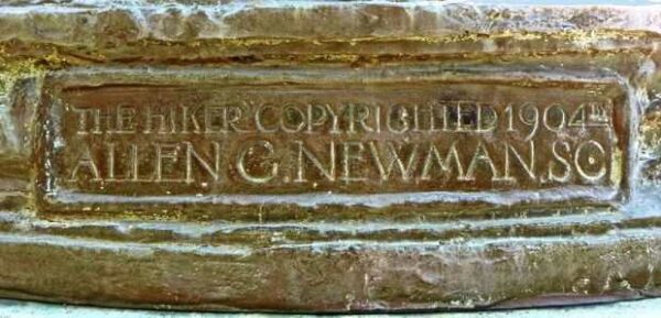 THE HIKER ALLEGHENY COUNTY WAR MEMORIAL PLAQUE C