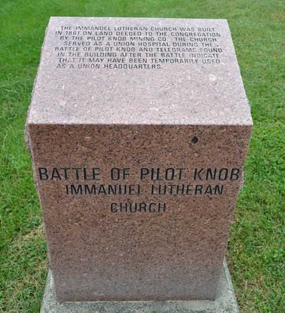 BATTLE OF PIOLT KNOB IMMANUEL LUTHERAN CHURCH WAR MEMORIAL