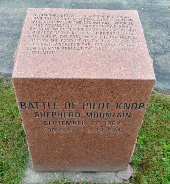 BATTLE OF PILOT KNOB SHEPHERD MOUNTAIN WAR MEMORIAL